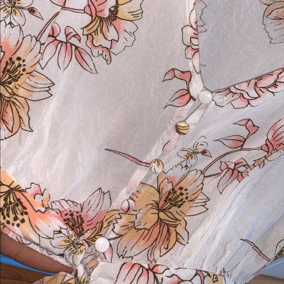 Cropped floral top - Picture 3 of 5